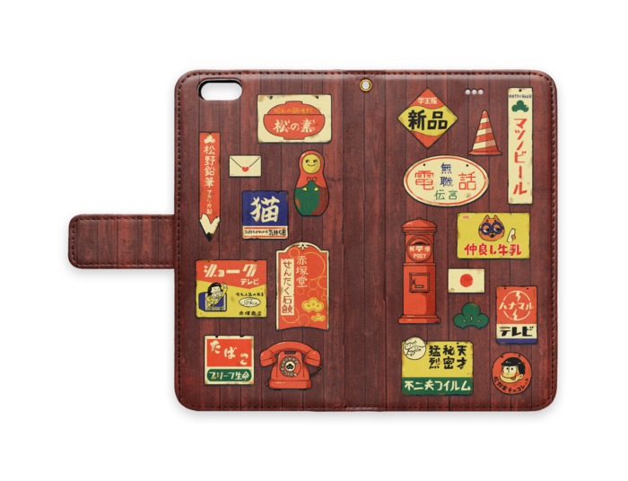 手帳型iPhoneケース - iPhone6 Plus - ストラップ穴 あり