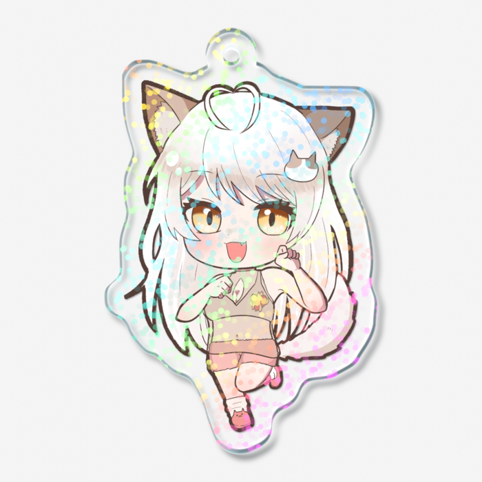 ホログラムアクリルキーホルダー - 50 × 50mm
