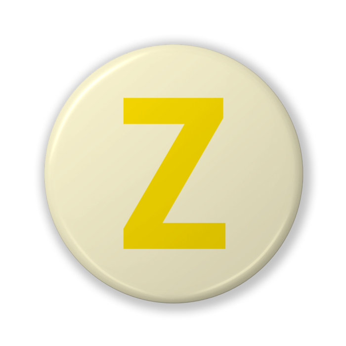 【Z(ゼット)】〈イエロー〉缶バッジ- 32mm