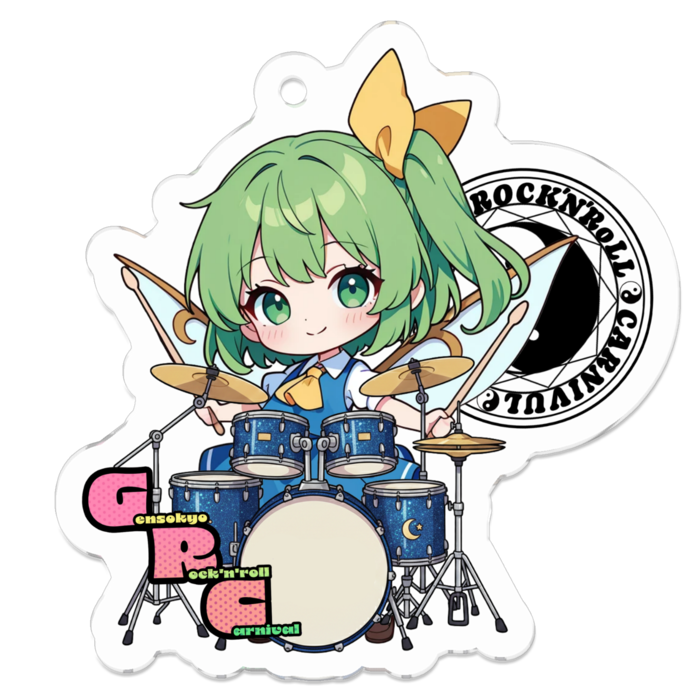 アクリルキーホルダー - 50 x 50 (mm)