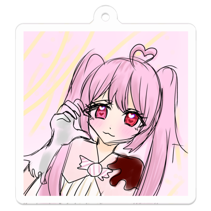 アクリルキーホルダー - 50 x 50 (mm)