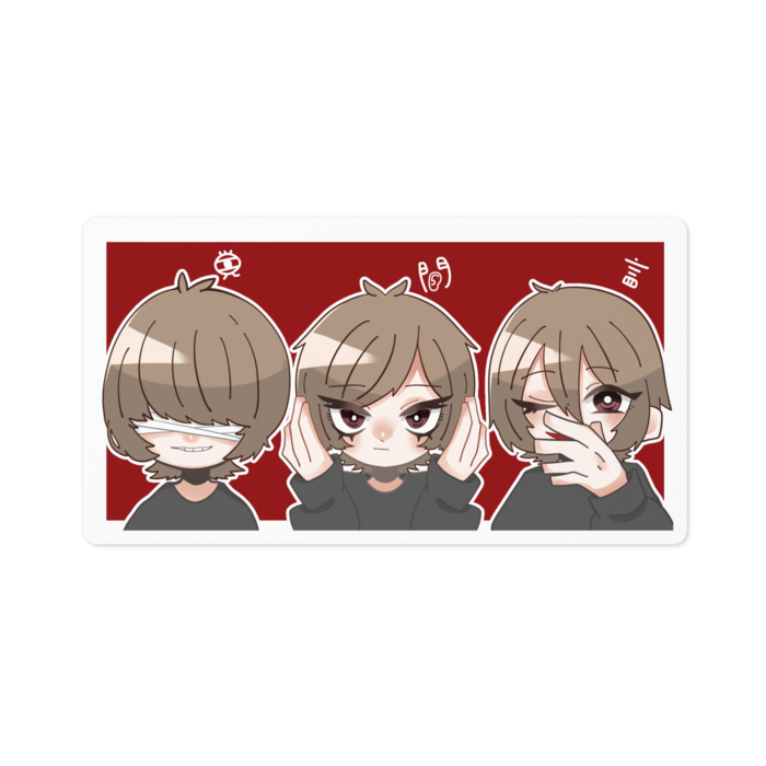 ステッカー - 100 x 100 (mm)
