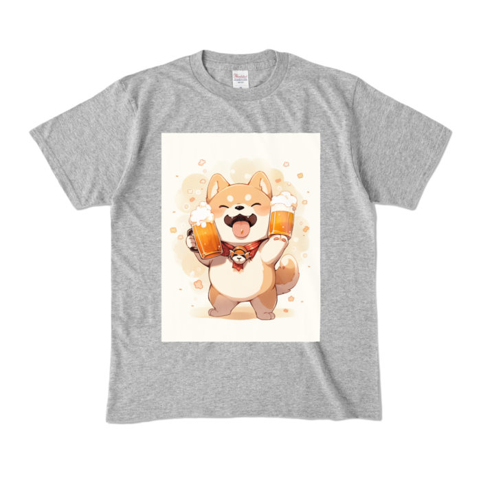 カラーTシャツ - M - 杢グレー (濃色)