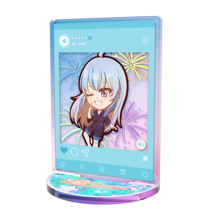オーロラアクスタ（メガネなし） - W70 × H70mm