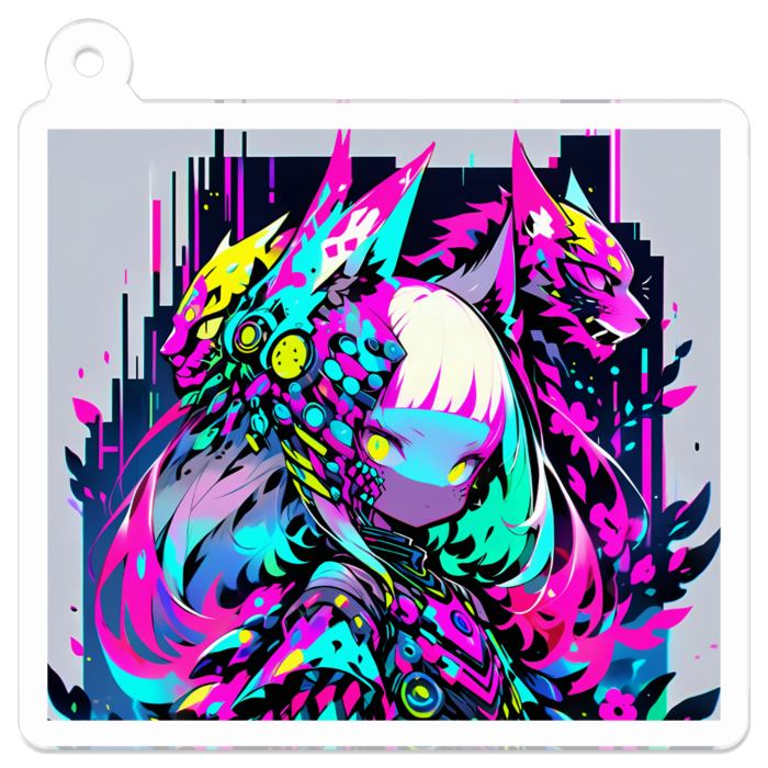 アクリルキーホルダー - 50 x 50 (mm)