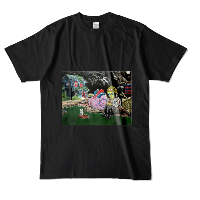 カラーTシャツ - L - ブラック (濃色)