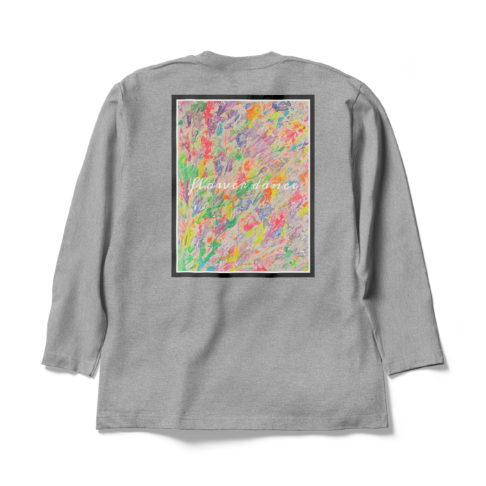 flower dance light ロングスリーブTシャツ - XL - 杢グレー