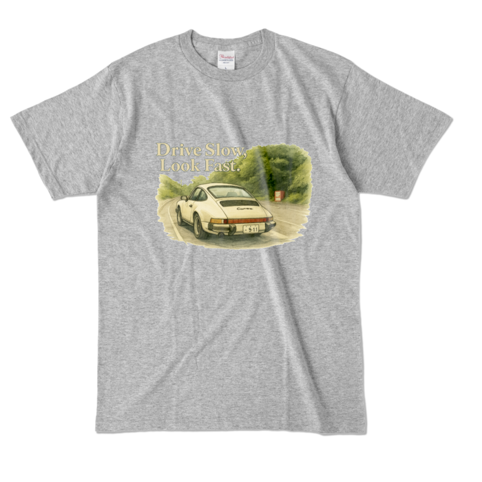 カラーTシャツ - L - 杢グレー (濃色)