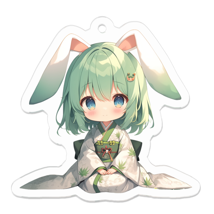 翠　No.1アクリルキーホルダー - 50 x 50 (mm)