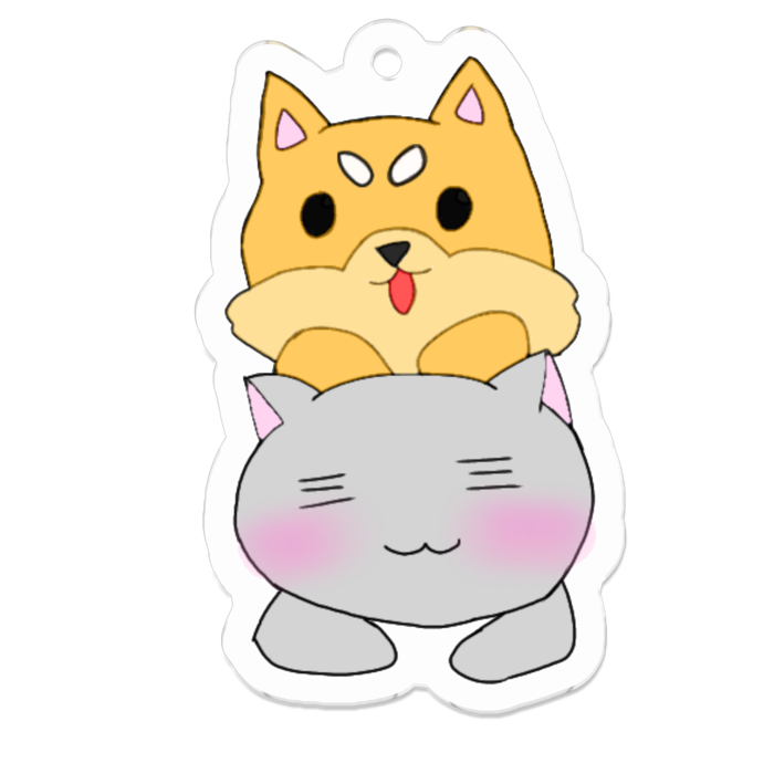 アクリルキーホルダー - 50 x 50 (mm)