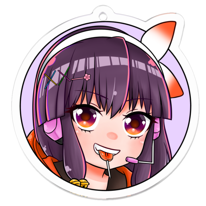 アクリルキーホルダー（コーティング） - 50 x 50 (mm)