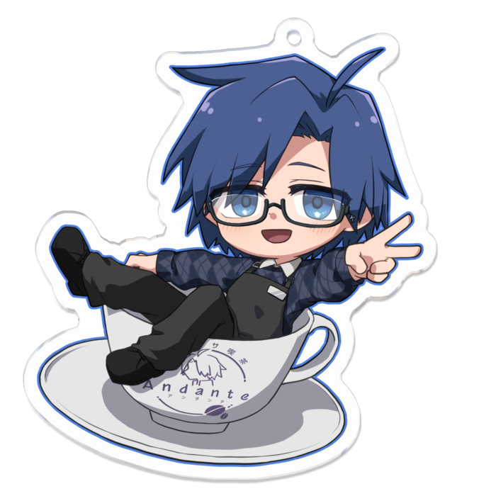 アクリルキーホルダー - 70 x 70 (mm)Paka