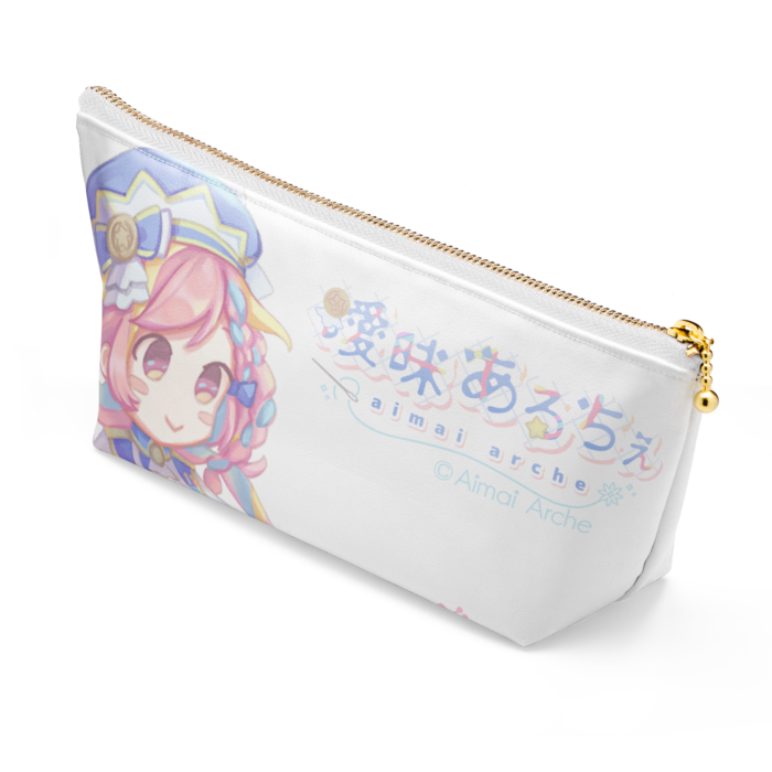 ポーチ - 長さ21.5cm / 高さ10cm - ホワイト