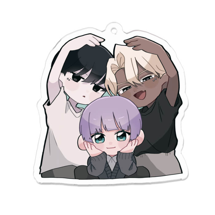 アクリルキーホルダー - 70 x 70 (mm)