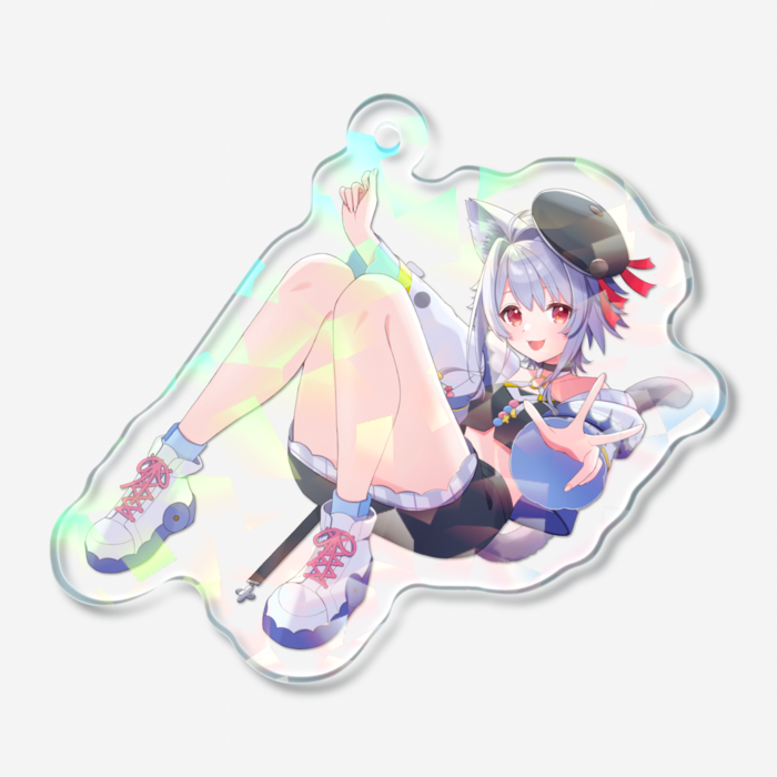 ホログラムアクリルキーホルダー - 50 × 50mm
