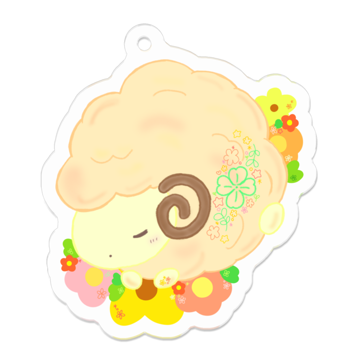 アクリルキーホルダー - 50 x 50 (mm)