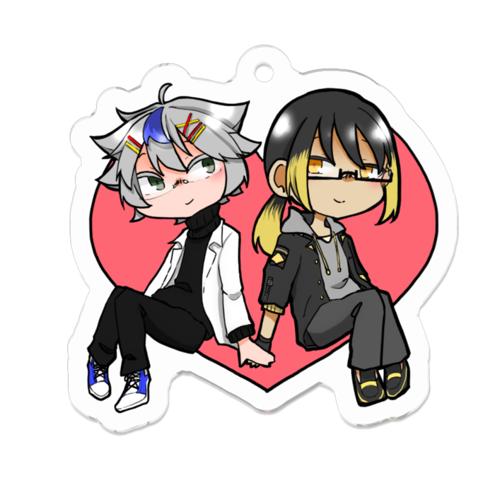 アクリルキーホルダー - 50 x 50 (mm)