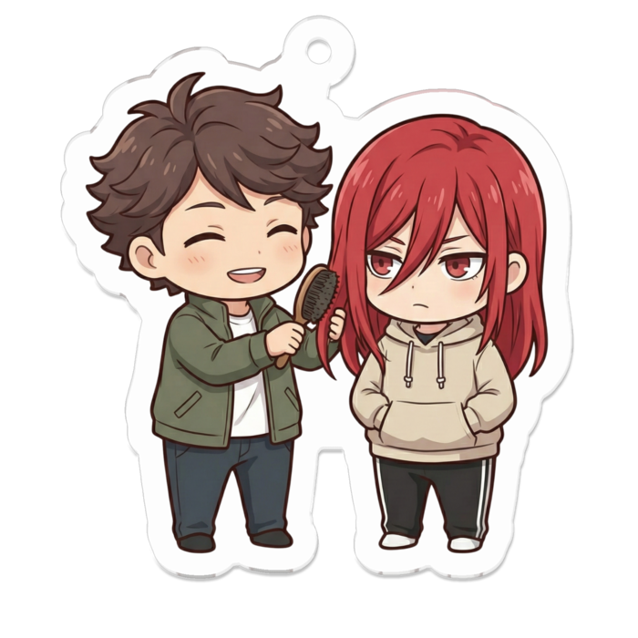 アクリルキーホルダー - 50 x 50 (mm)