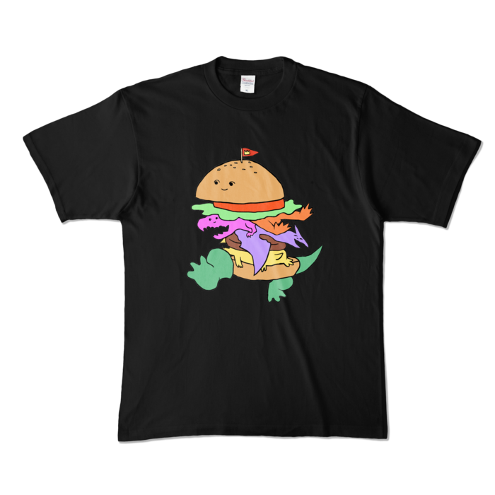 カラーTシャツ - XL - ブラック (濃色)