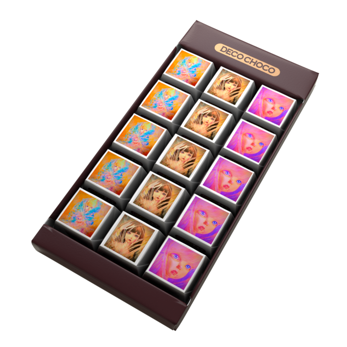 DECOチョコ - 列ごとにデザイン