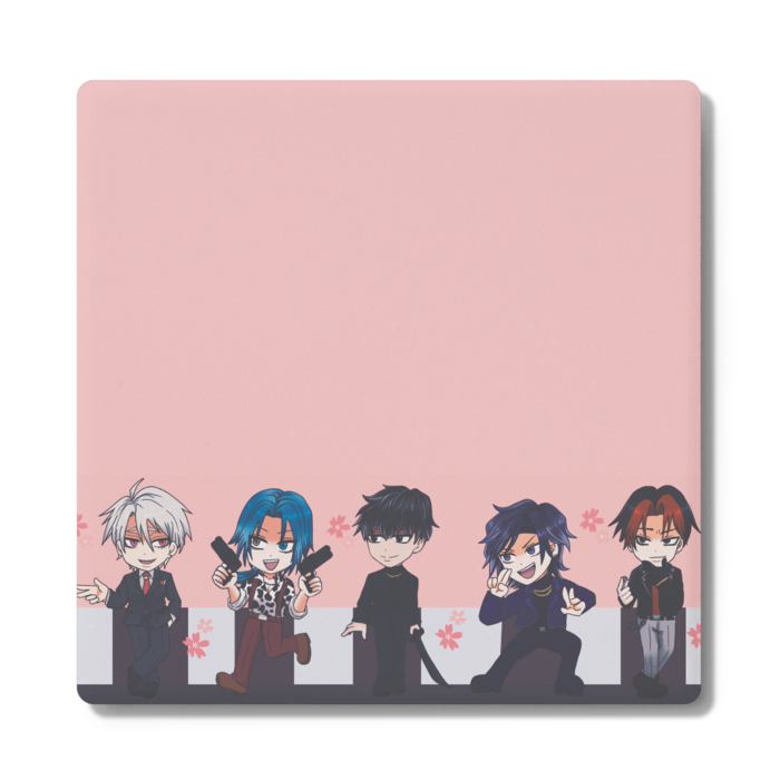 コースター 【６】お花見[ピンク]ver