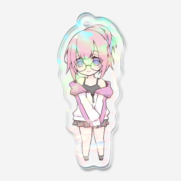 ホログラムアクリルキーホルダー - 50 × 50mm