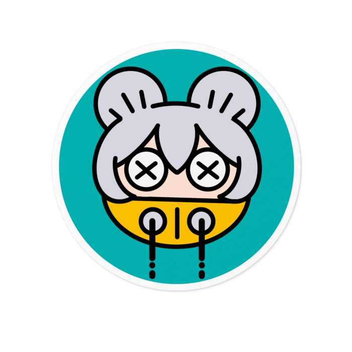 ステッカー - 100 x 100 (mm)