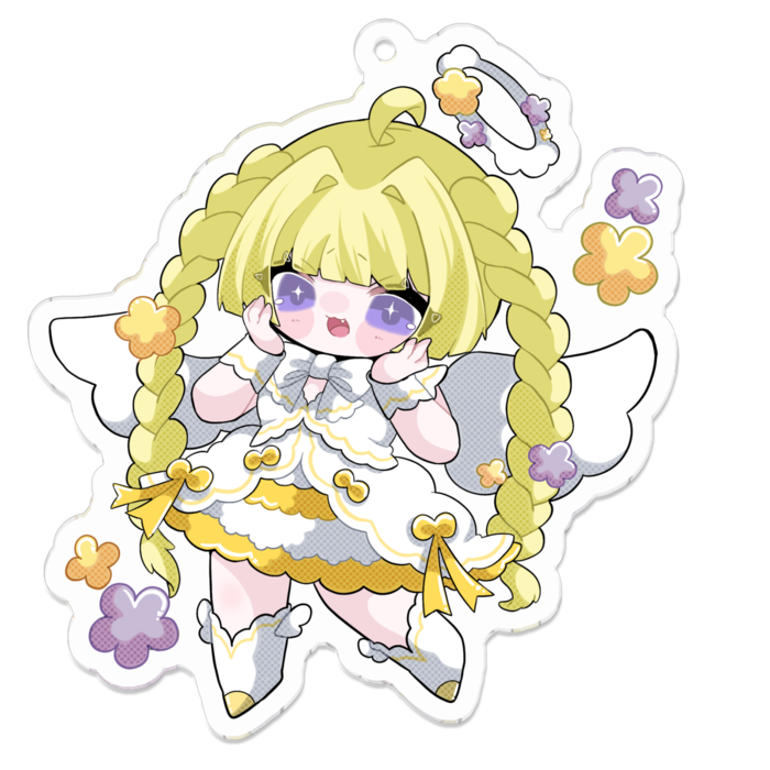 アクリルキーホルダー - 70 x 70 (mm)