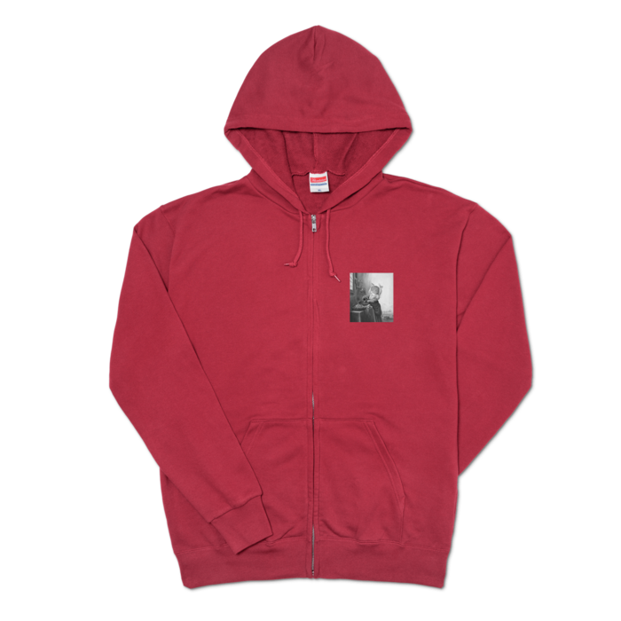 ジップパーカー - XL - バーガンディ