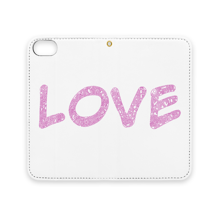 手帳型iPhoneケース（ベルトなし） - iPhone 8 / 7 - ストラップ穴 あり