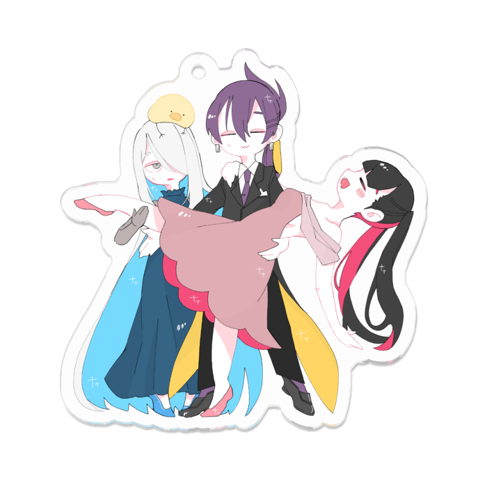 アクリルキーホルダー - 70 x 70 (mm)