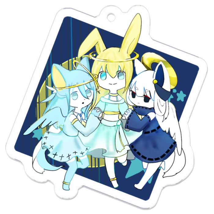 アクリルキーホルダー - 50 x 50 (mm)