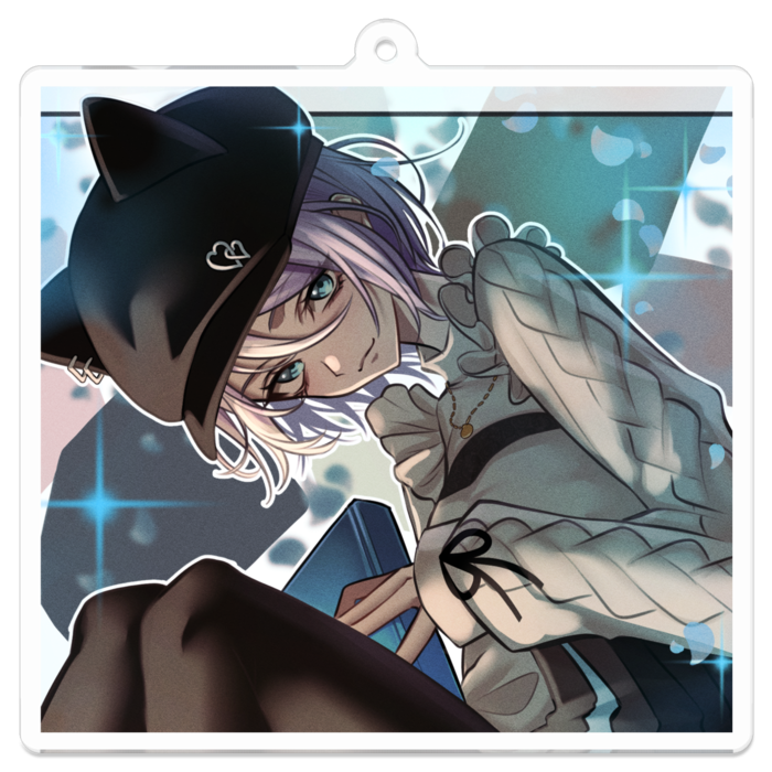 【B】2025！Birthday記念アクリルキーホルダー  70 x 70 (mm)(1)