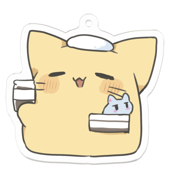 アクリルキーホルダー - 50 x 50 (mm)