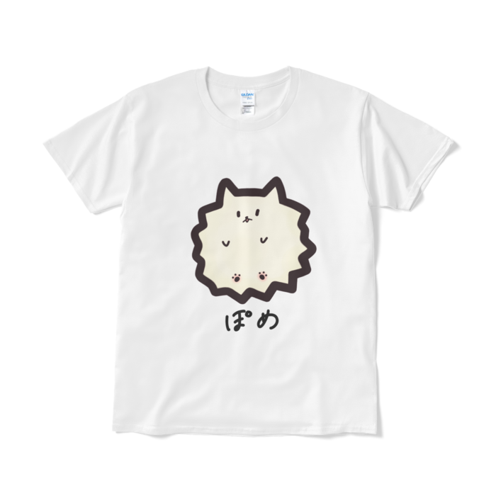白 ポメTシャツ  Lサイズ