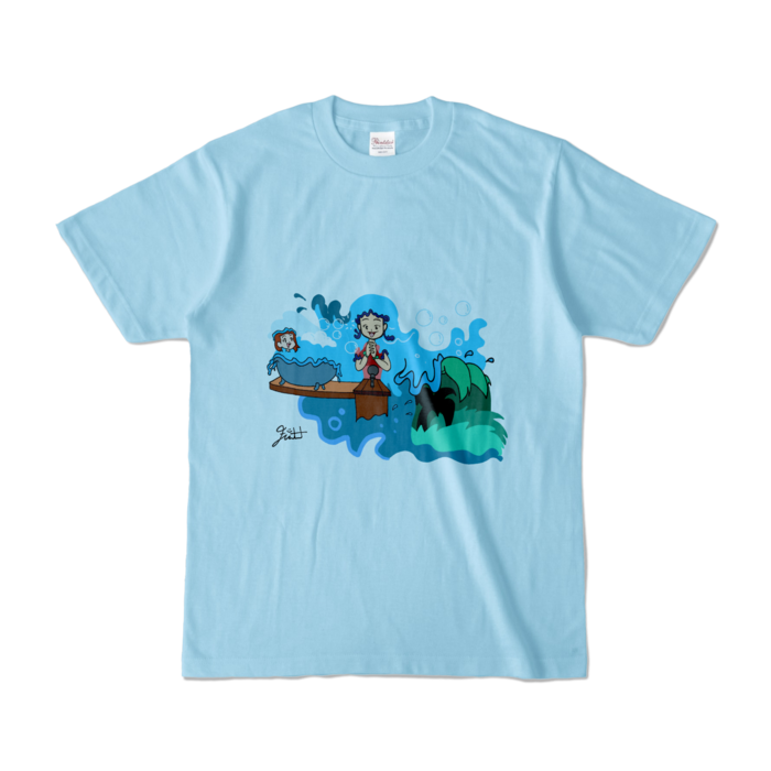 カラーTシャツ - S - ライトブルー (淡色)