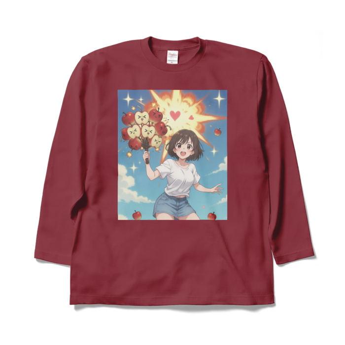 ロングスリーブTシャツ - XL - バーガンディ