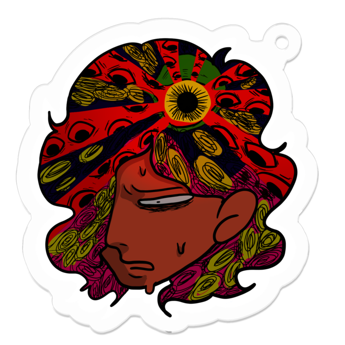 アクリルキーホルダー - 50 x 50 (mm)