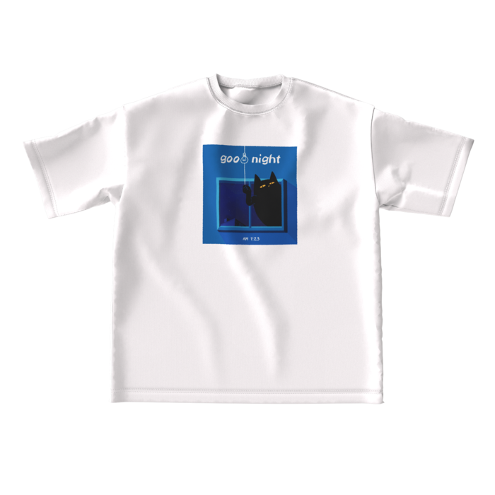 【goodnightさん】ビッグシルエットTシャツ - L - 正面