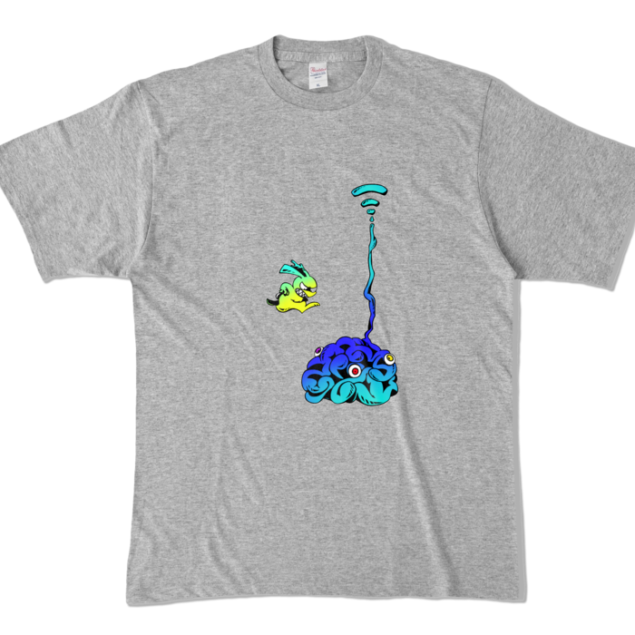 カラーTシャツ - XL - 杢グレー (濃色)