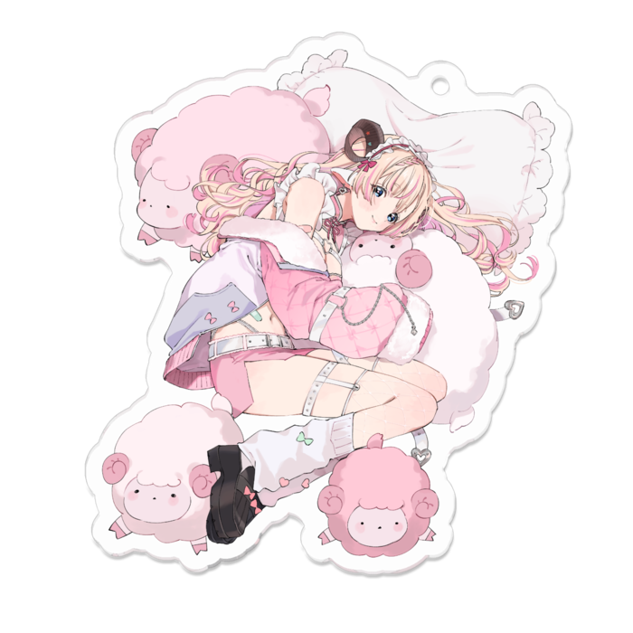 アクリルキーホルダー - 70 x 70 (mm)