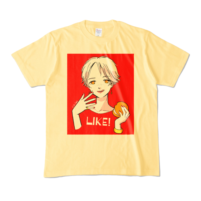 カラーTシャツ - M - ライトイエロー (淡色)