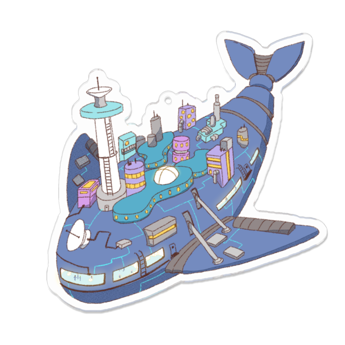 アクリルキーホルダー（コーティング） - 100 x 100 (mm)