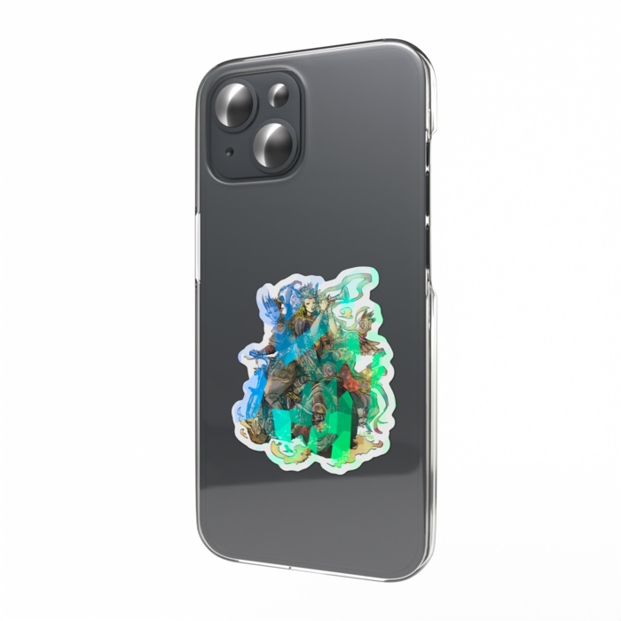 ホログラムスマホステッカー - 縦