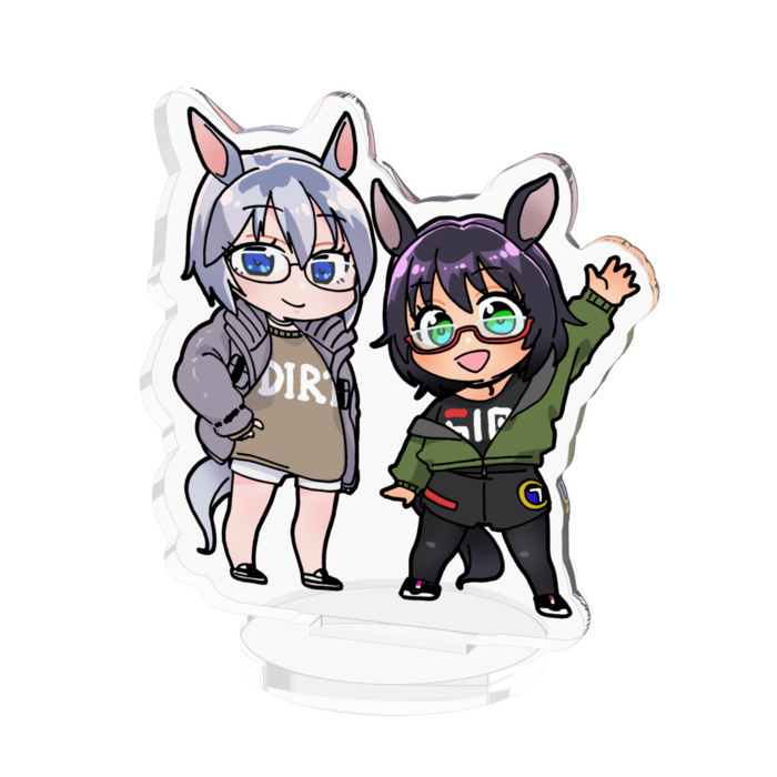 るなちゃんあすかちゃんアクリルスタンド - 50x50mm