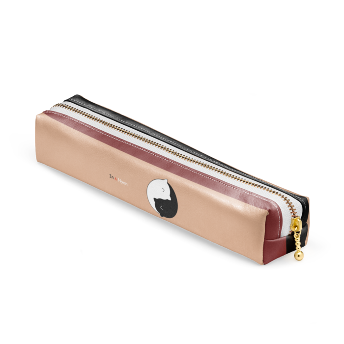 ペンケース - 20 x 4 x 4cm - ホワイト