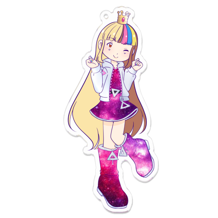 アクリルキーホルダー（コーティング） - 100 x 100 (mm)