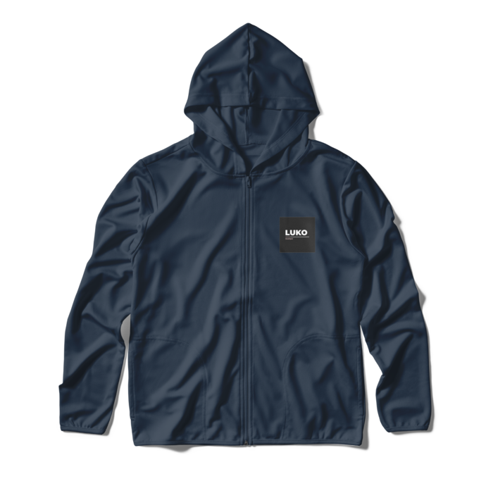 ジップパーカー - M - ネイビー