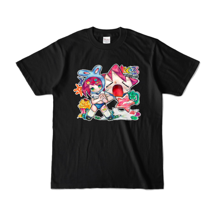 カラーTシャツ - S - ブラック (濃色)