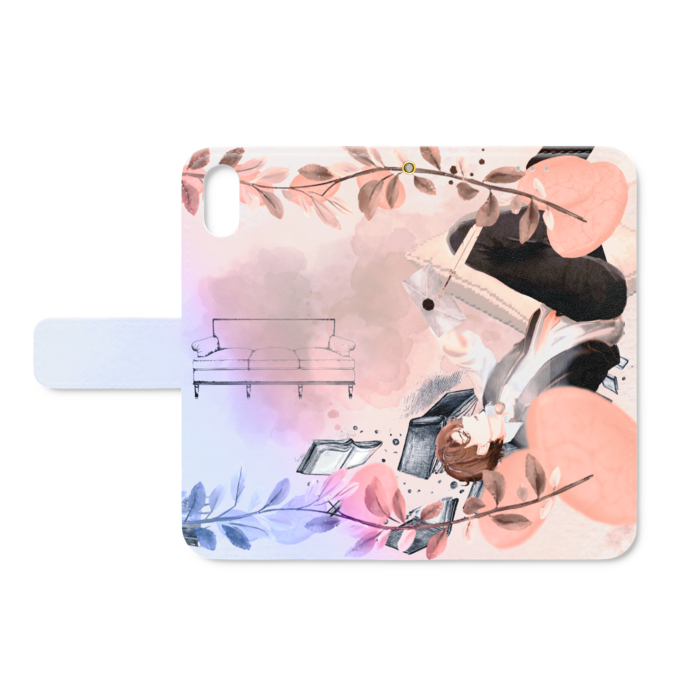 手帳型iPhoneケース - iPhone XS / X - ストラップ穴 あり